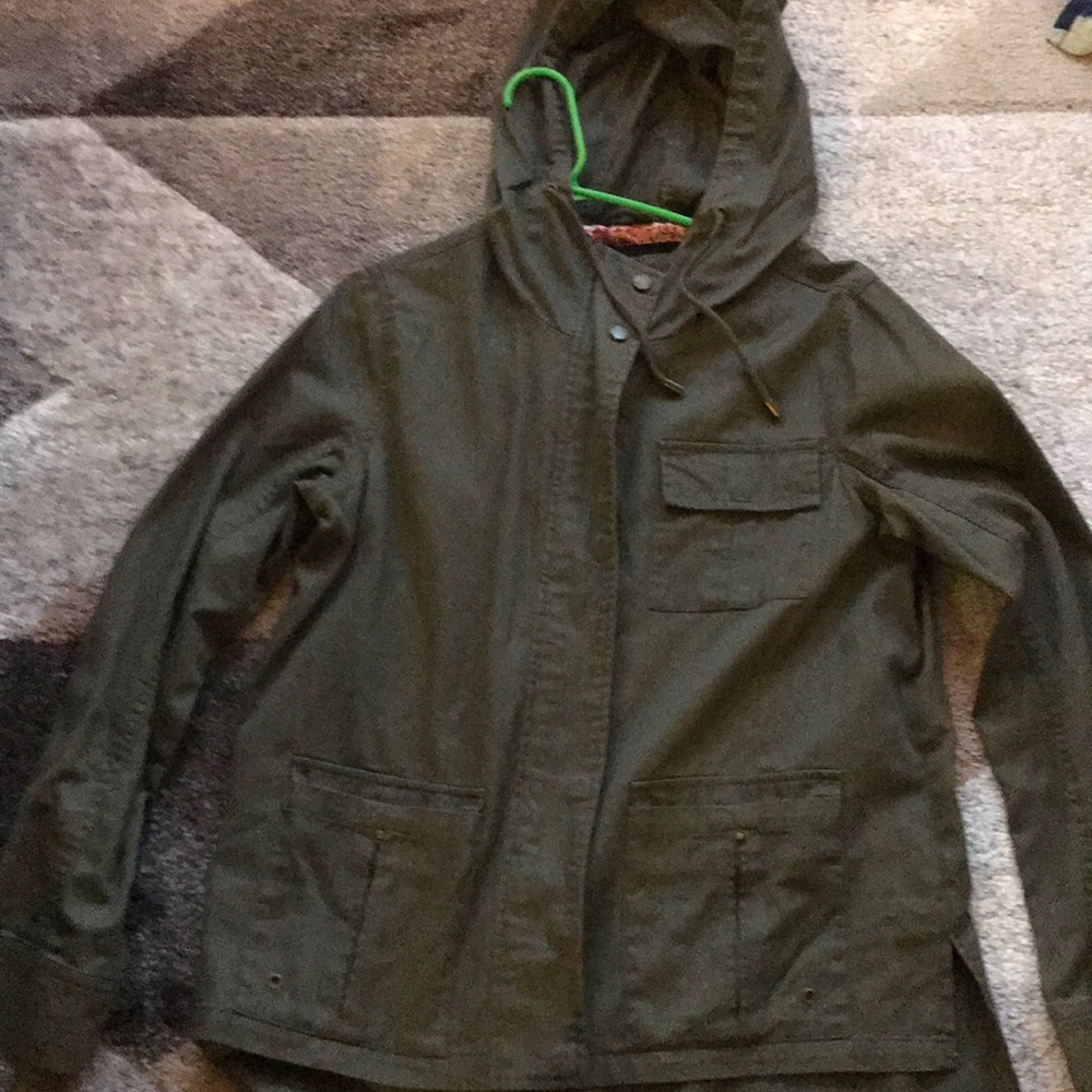 3/$20 Hunter green utility jacket